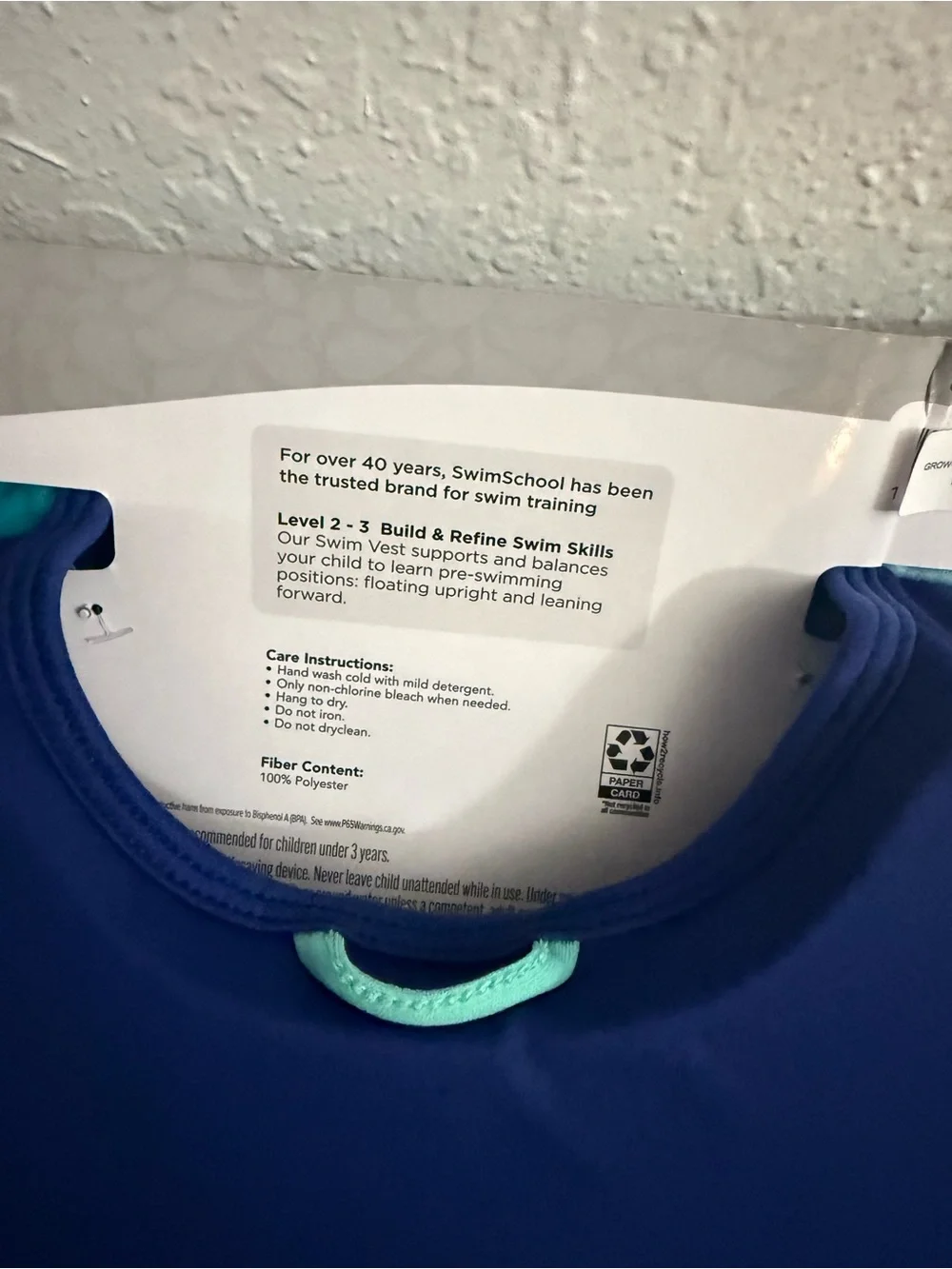 Teal & Navy Kids Swim Vest